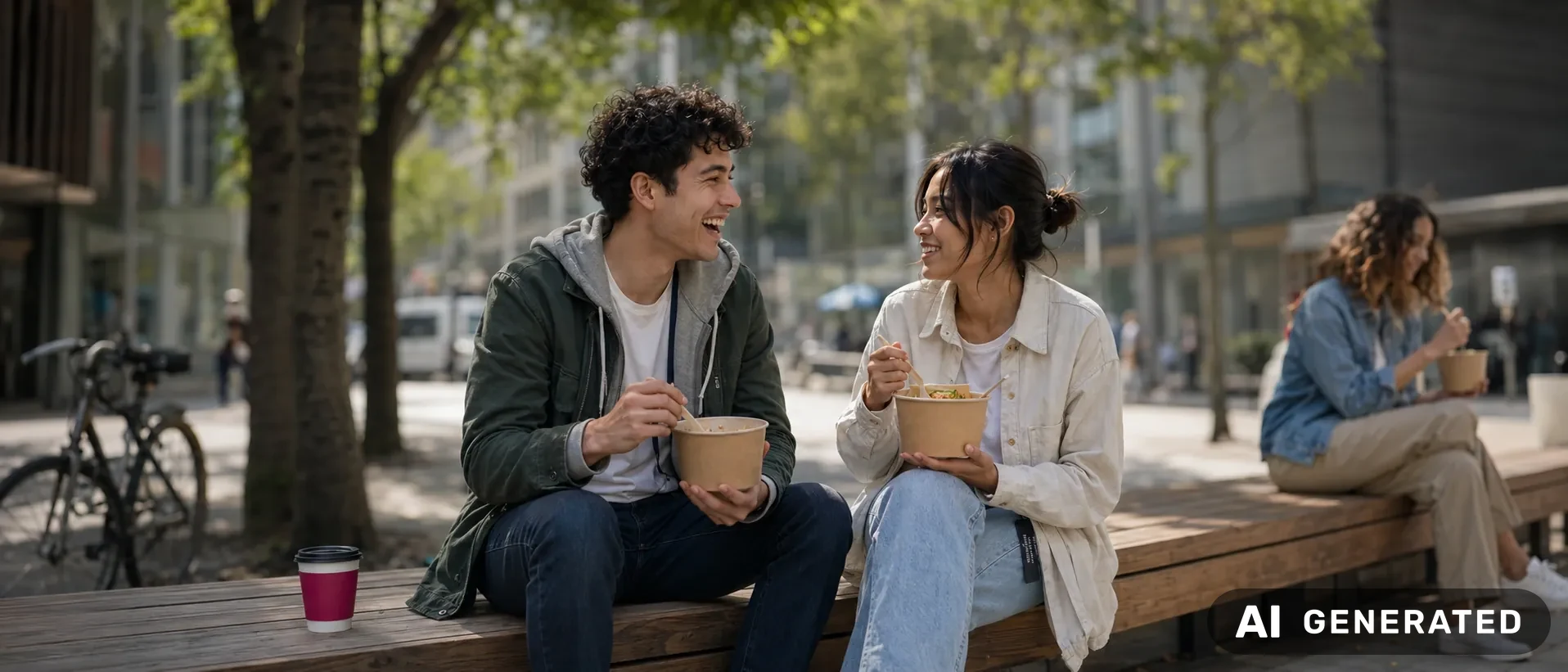 Mittagspause draußen
